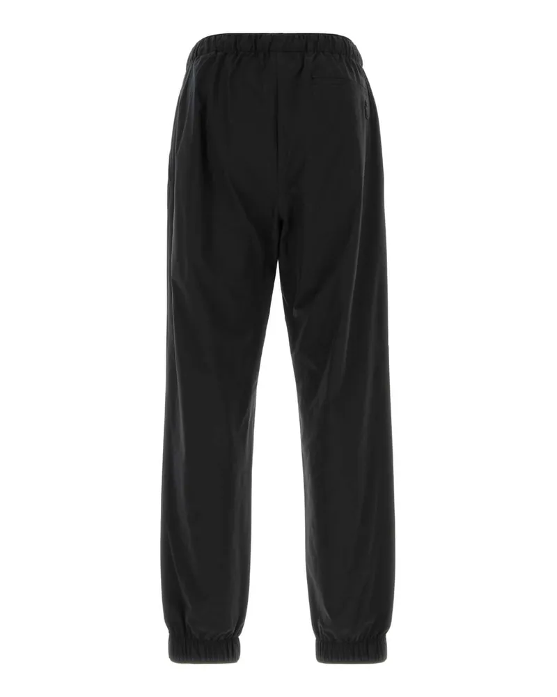 Moncler Men's Canvas Joggers Black Elastomultiester Black
