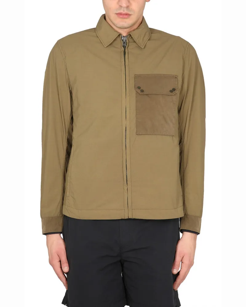 Ten c Polyamide Mid-Layer Jacket — Brown Brown