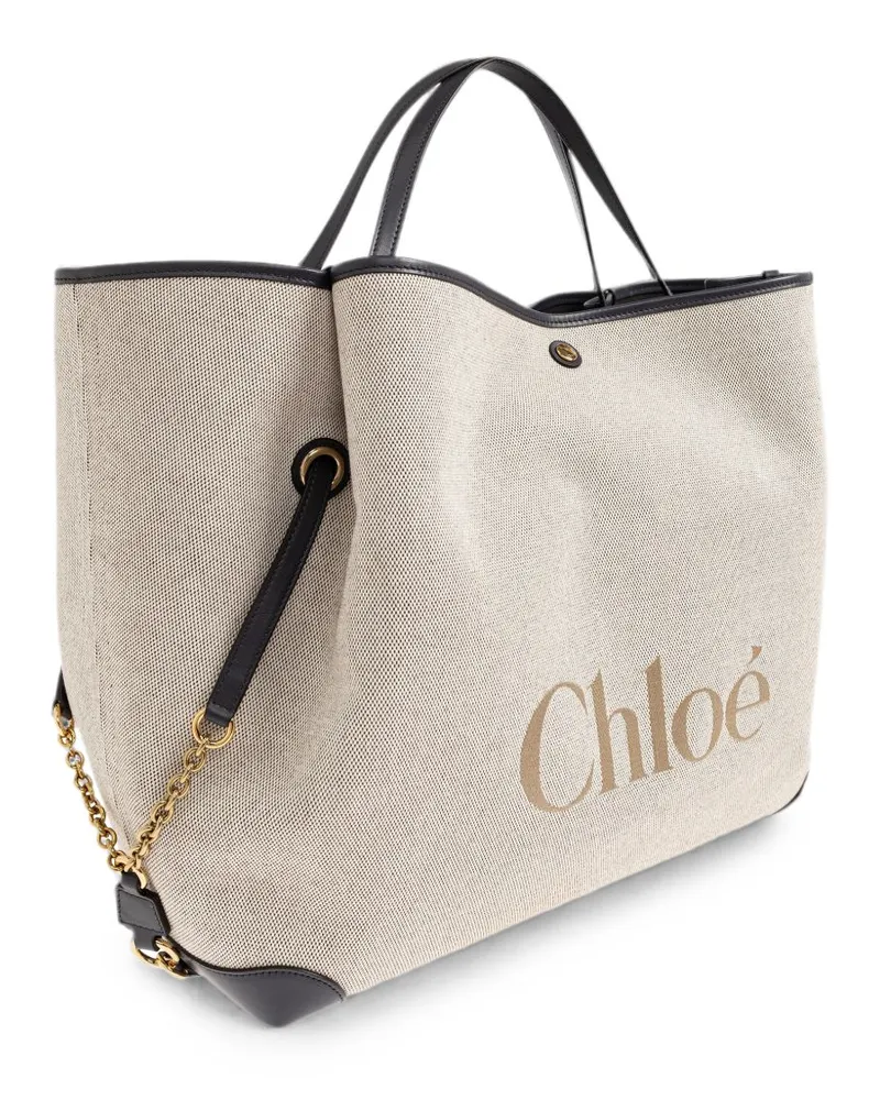 Chloé Clover Tote Bag — Beige Beige