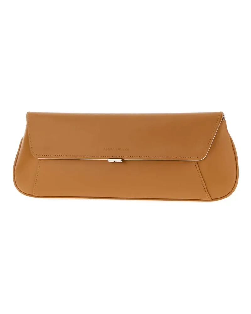 Amina Muaddi Lattesilver Borse A Tracolla Bag Tan