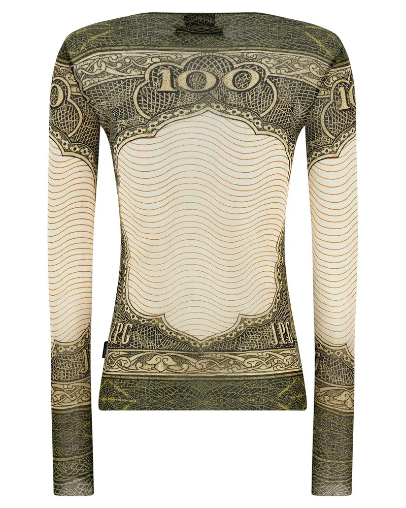 Jean Paul Gaultier Green Cartouche Blouse — cream Cream
