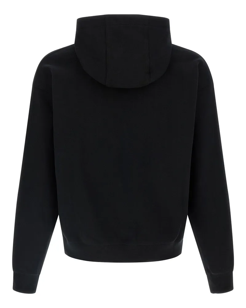 Versace Medusa-Patch Cotton Hoodie — Black Black