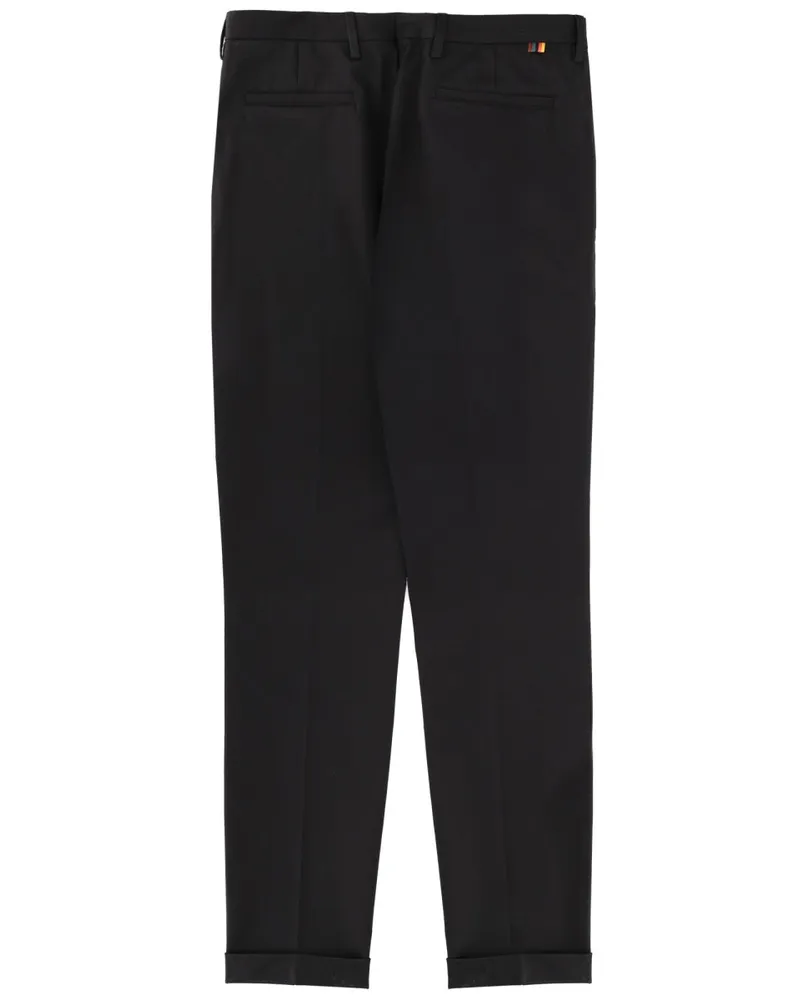 Paul Smith Organic Cotton Tailored Trousers — Black Black
