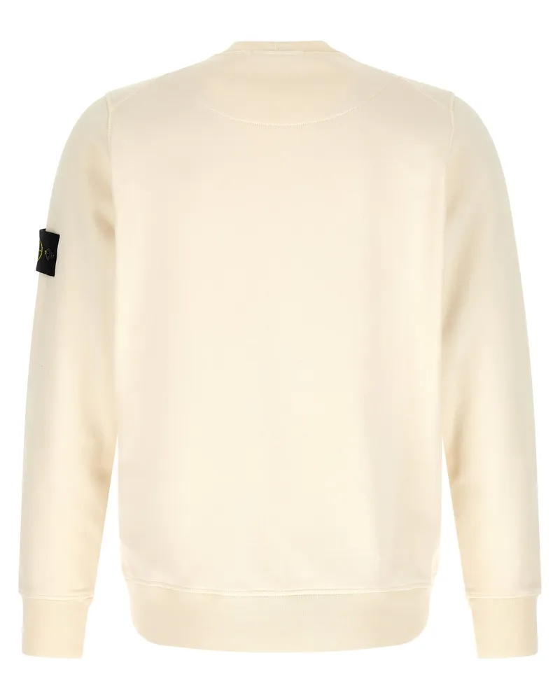 Stone Island Men's Beige Cotton Sweatshirt Clothing Beige