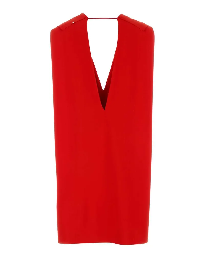 SPORTMAX Women's Red Stretch Viscose Agrume1234 Mini Dress Rosso Exterior: Elastane Abiti Red