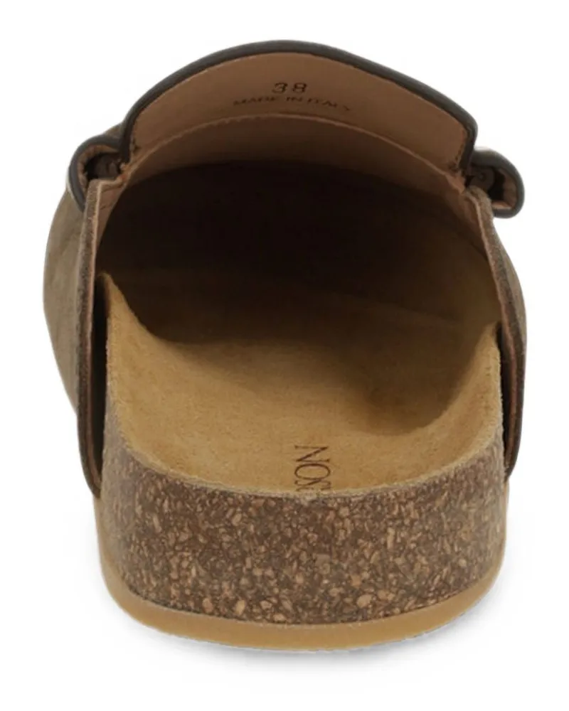 032c Suede Penny Bar Slipper — Taupe Taupe