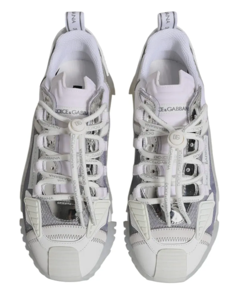 Dolce & Gabbana Men's Multicolor Nylon Ns1 Low Top Sneakers Shoes White