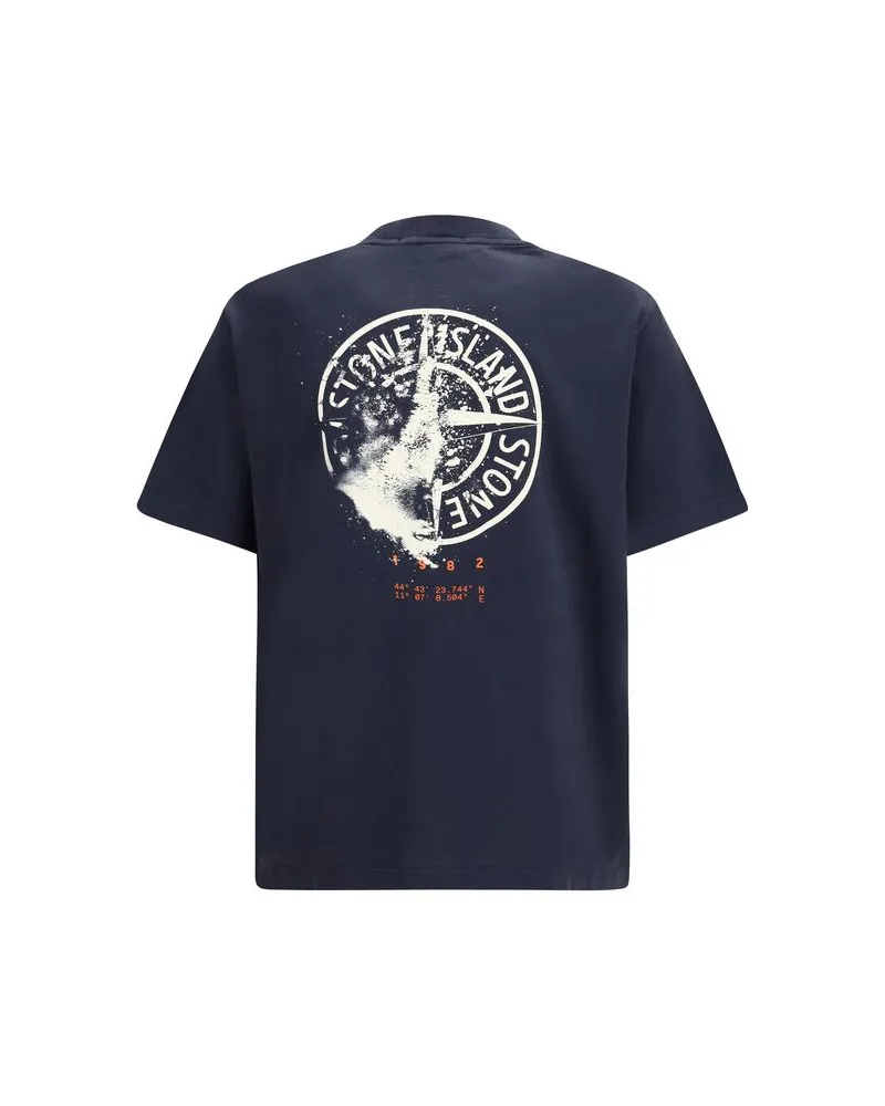 Stone Island Men's Blue Cotton Sportswear Clothing Blue