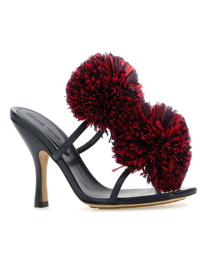 Bottega Veneta Women's Navy Blue Leather Adam Mules Darknavy Sandali Sandal Navy