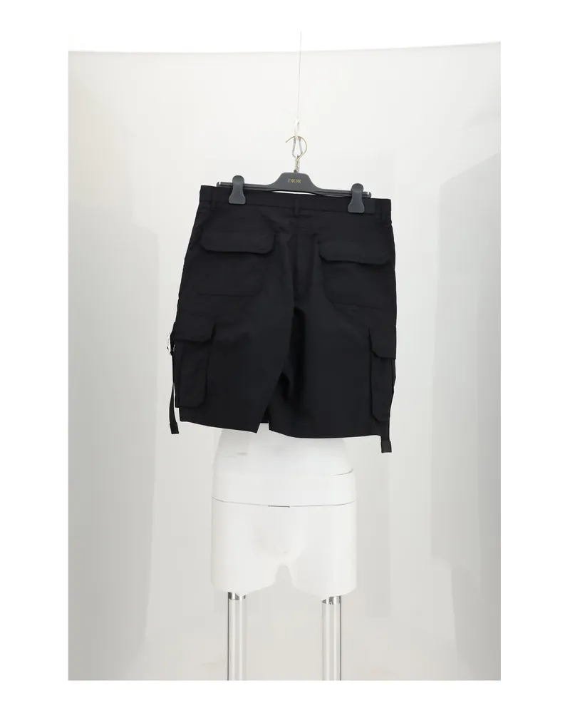 Dior Nylon Technical Bermuda Shorts — Black Black