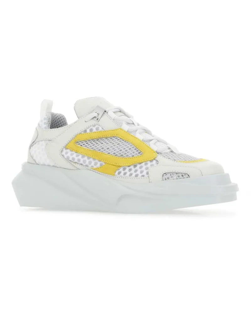 1017 ALYX 9SM Unisex Two-Tone Leather Hiking Sneakers Mty0001 White