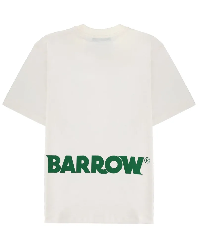 BARROW Logo-Printed Cotton T-Shirt — White White