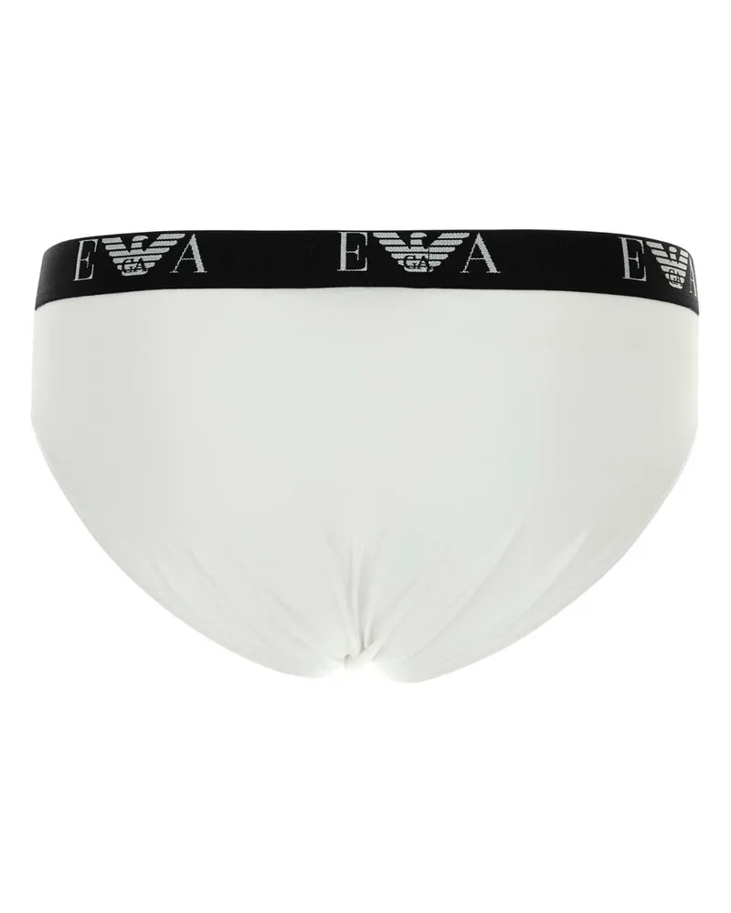 Emporio Armani White Exterior: Cotton Elastane Intimo Underwear White