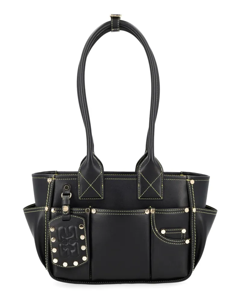 Ganni Pose Shoulder Bag — Black Black