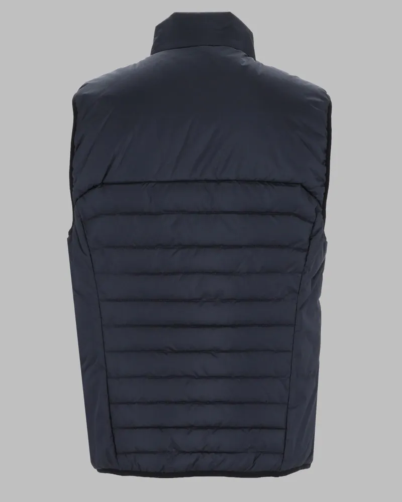 HUGO BOSS Men Water-Repellent Gilet V_urbanex Blue Polyester Waistcoats & Gilets Blue
