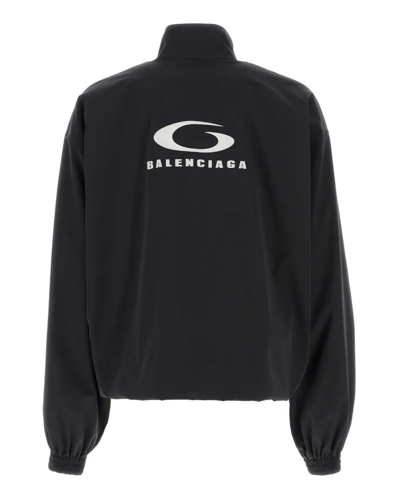 Balenciaga Washed Black Giacche E Gilet Jacket Black