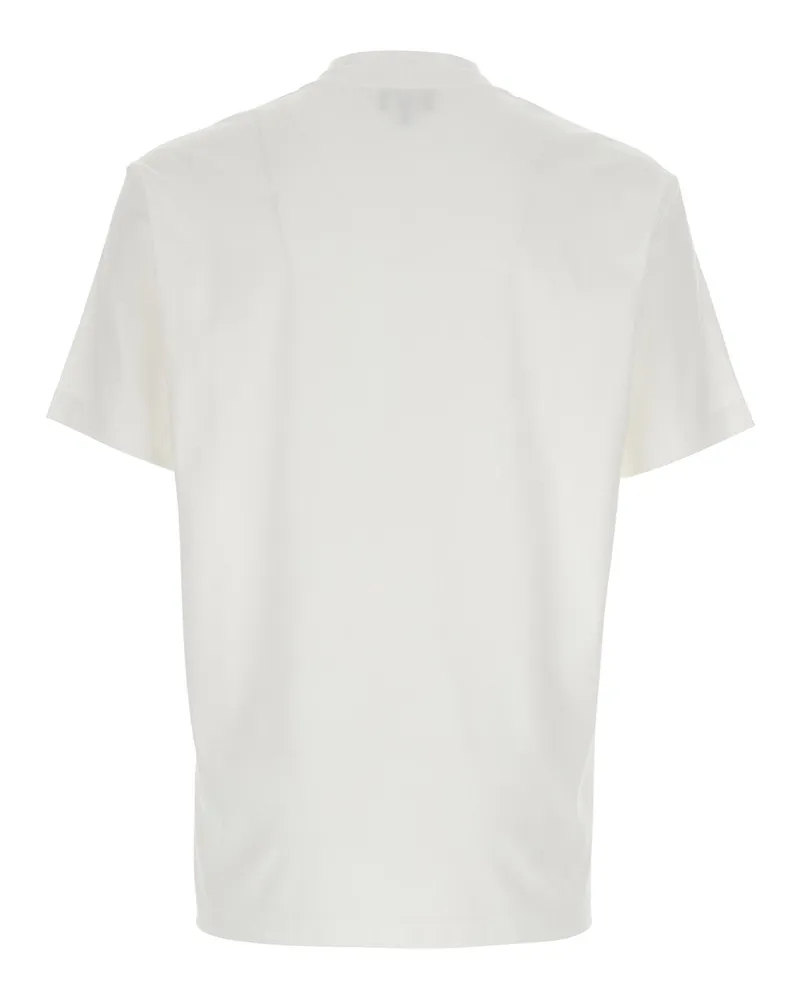 Giorgio Armani Men's T-Shirt Crew Neck White Cotton T-Shirts And Polos 