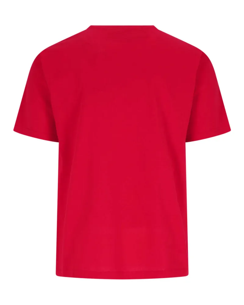 Valentino Garavani Men's T-Shirts And Polos Red Cotton Red