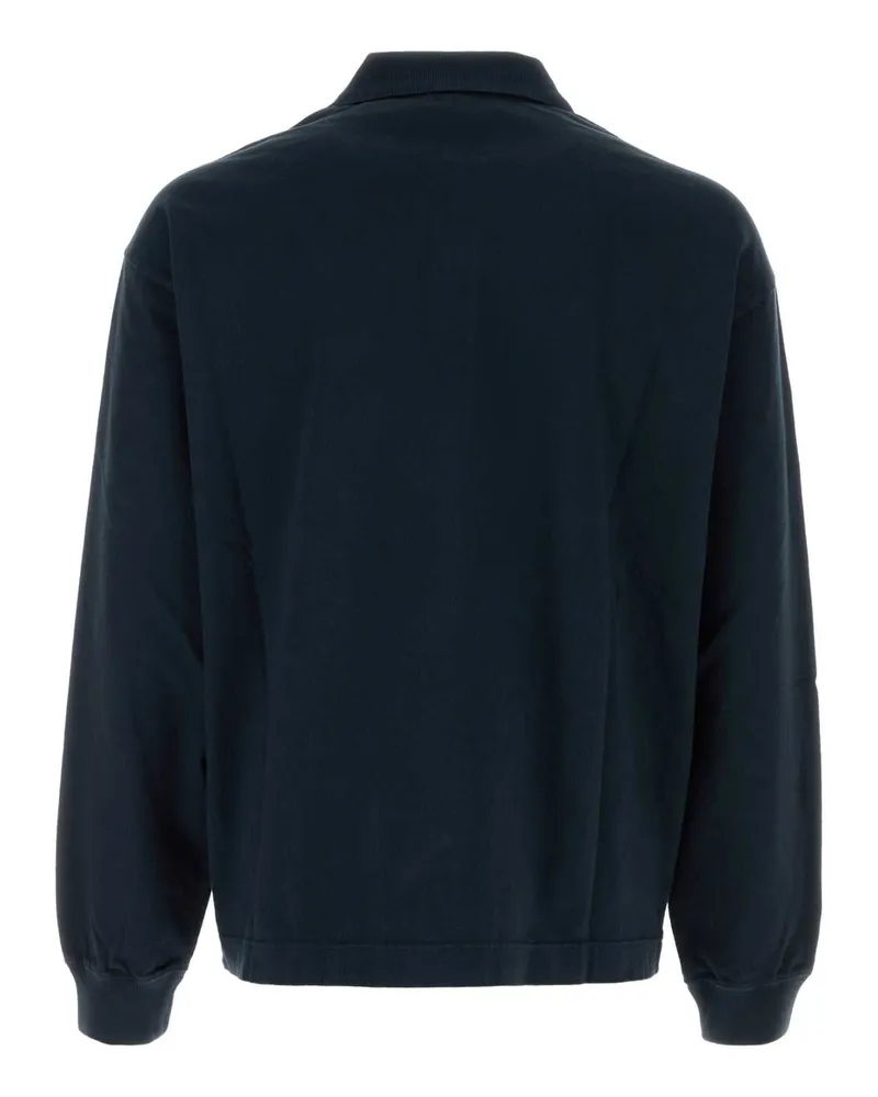 Prada Men's Navy Blue Cotton Polo Shirt Bleu Exterior: T-Shirt T-shirts And Polos Navy