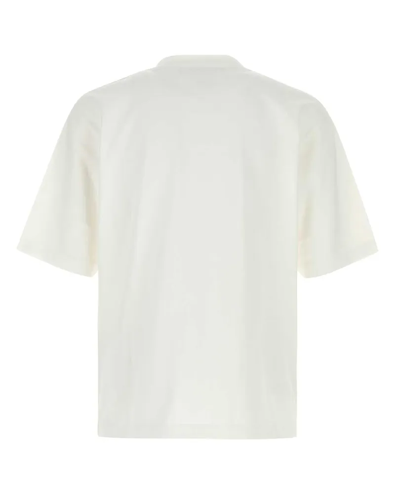 Dsquared2 Men Logo-Embroidered Cotton T-Shirt White White