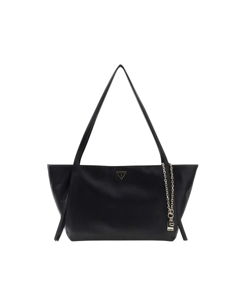 Guess Women's Tote Bag Black Polyurethane - Tote-Bags Black