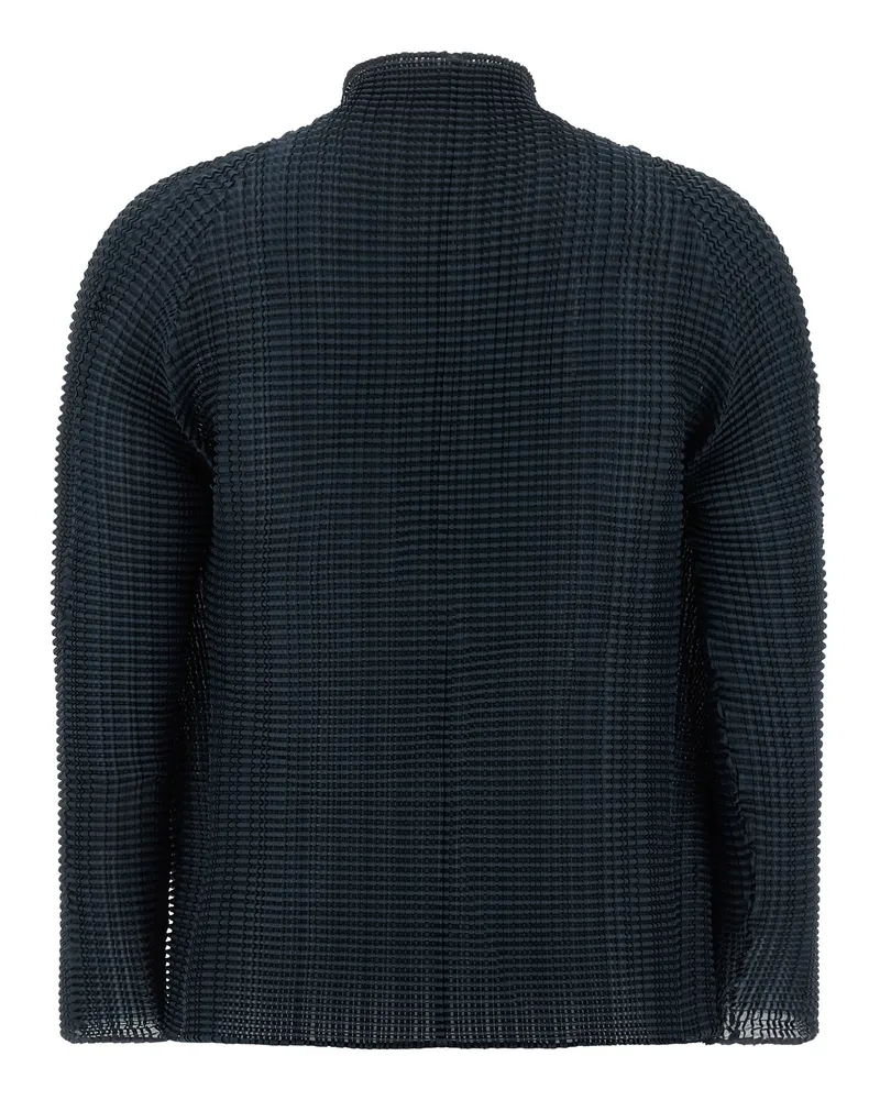 Issey Miyake Wooly Pleats-68 Cardigan — Blue Blue