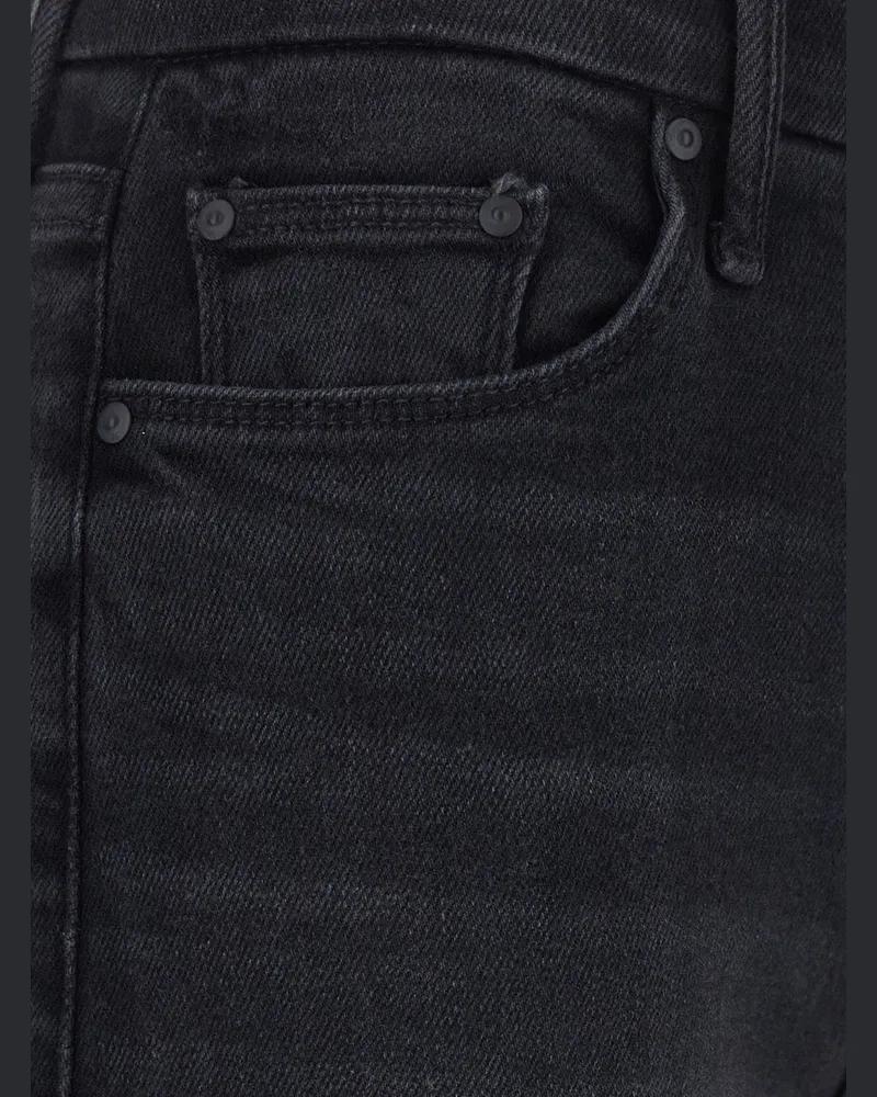 Mother Women's Jeans The Roller Sneak Grey Cotton Gray