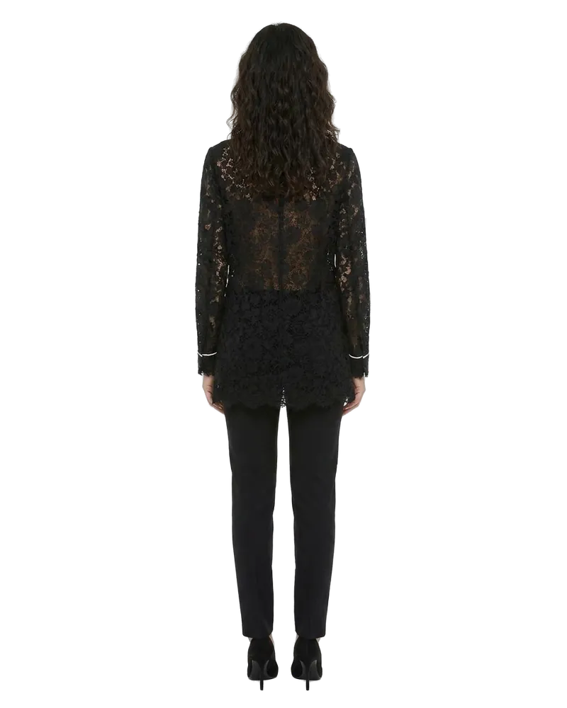 Dolce & Gabbana Women's Black Cotton Blazer Clothing Black