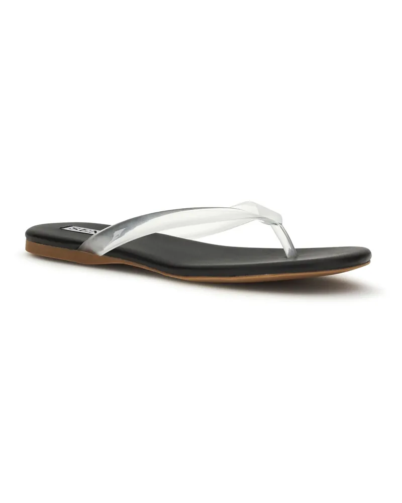 SENSO Women's Flip-Flop Sandals Harmony Ebony Rubber Upper Black