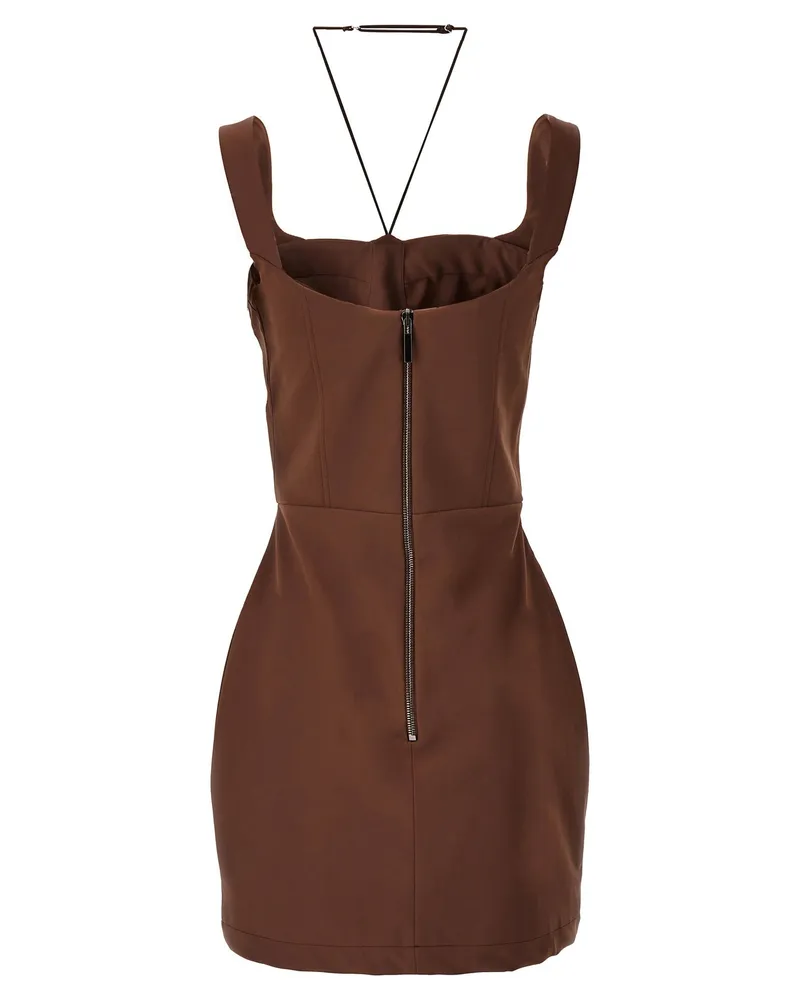 Nensi Dojaka Maddie Dress — Brown Brown