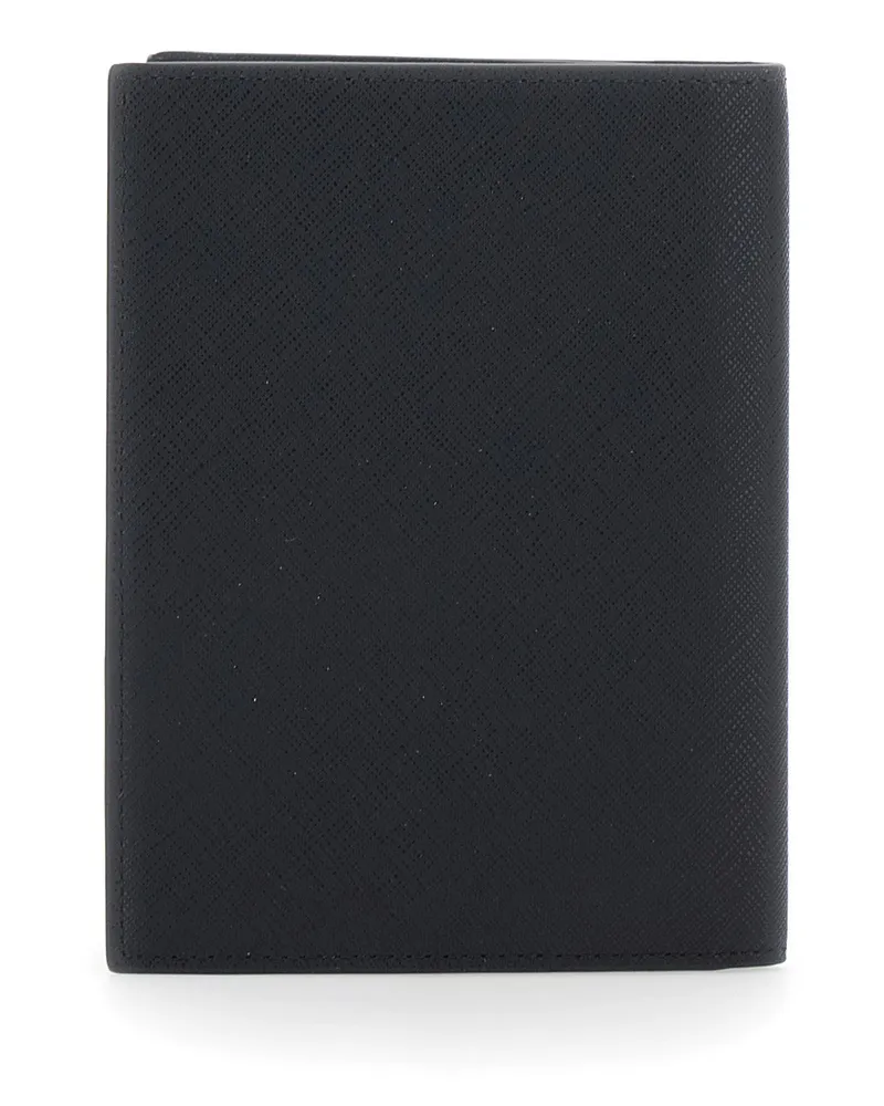 Emporio Armani Men's Cardholder Black Tech Fabric Polyurethane Accessory Black