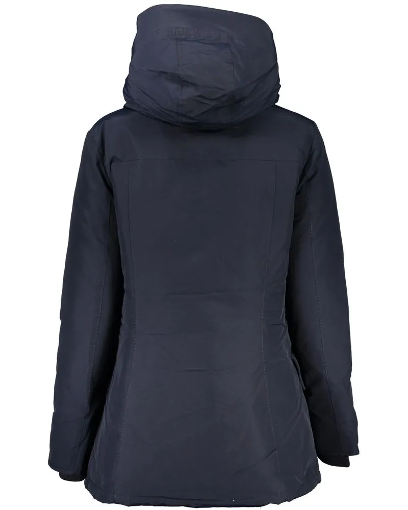 Woolrich Blu Cotton Womens Jacket Blue Clothing Navy