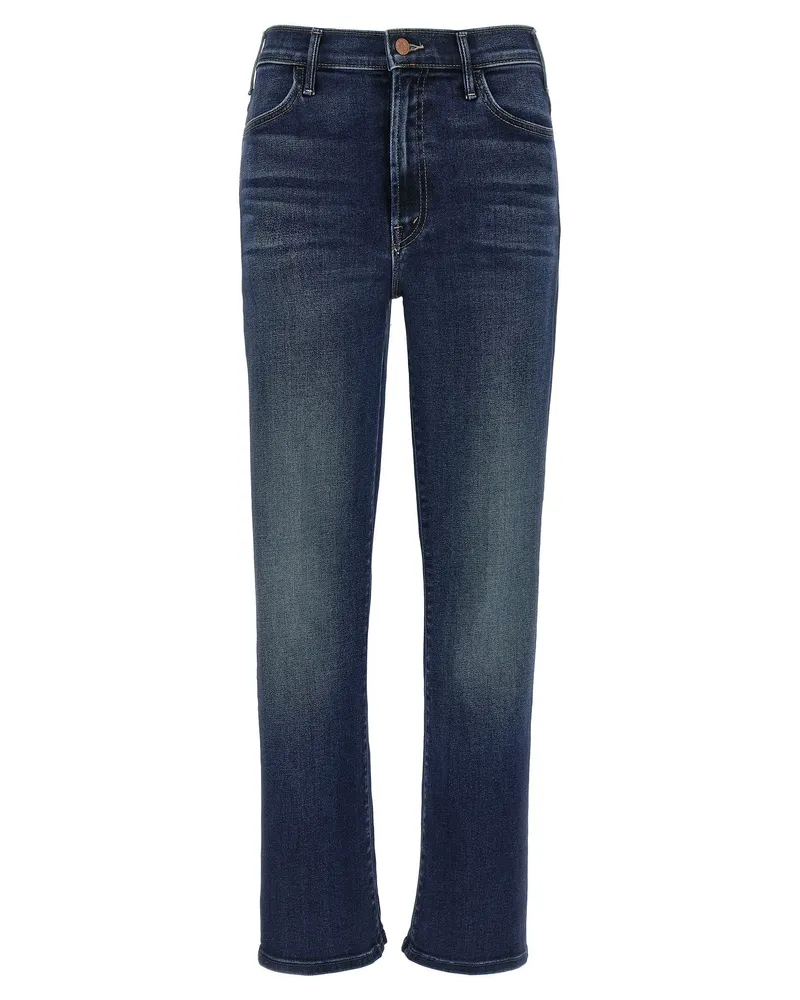 Mother The Hustler Ankle Jeans — Blue Blue