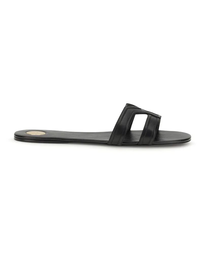 Saint Laurent Women's Sandals Mabrouka Black Calf Leather Black