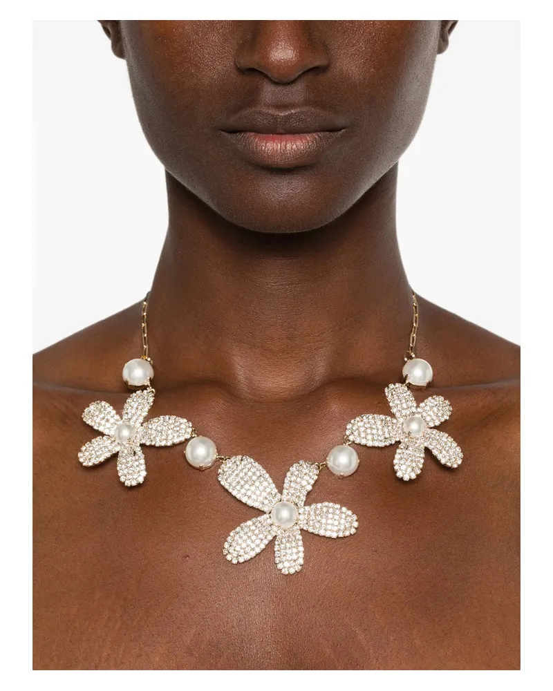 Rosantica Crystalline Flower Bracelet — Gold Gold