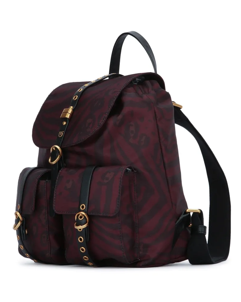 Pinko Women's Backpack Classic Nylon Yz9q Zaini Burgundy