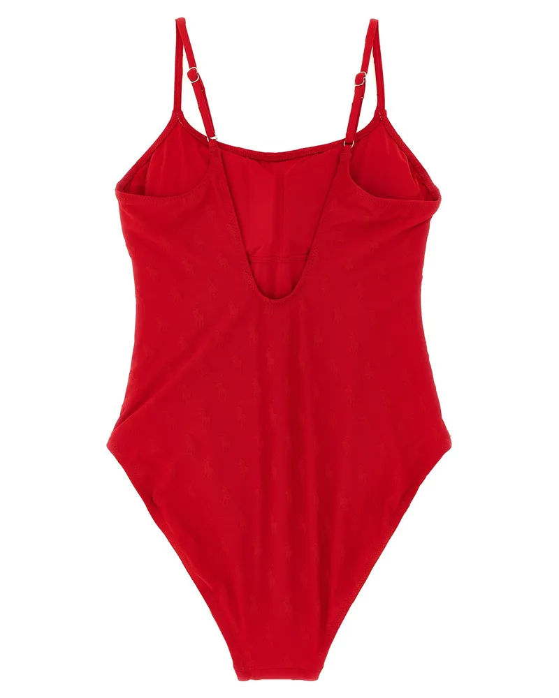 Ralph Lauren Kennedy One-Piece Swimsuit — Red Red