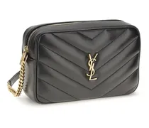 Women's Loulou Matelassé Leather Crossbody Bag Nero Lamb Ovis Aries Shoulder
