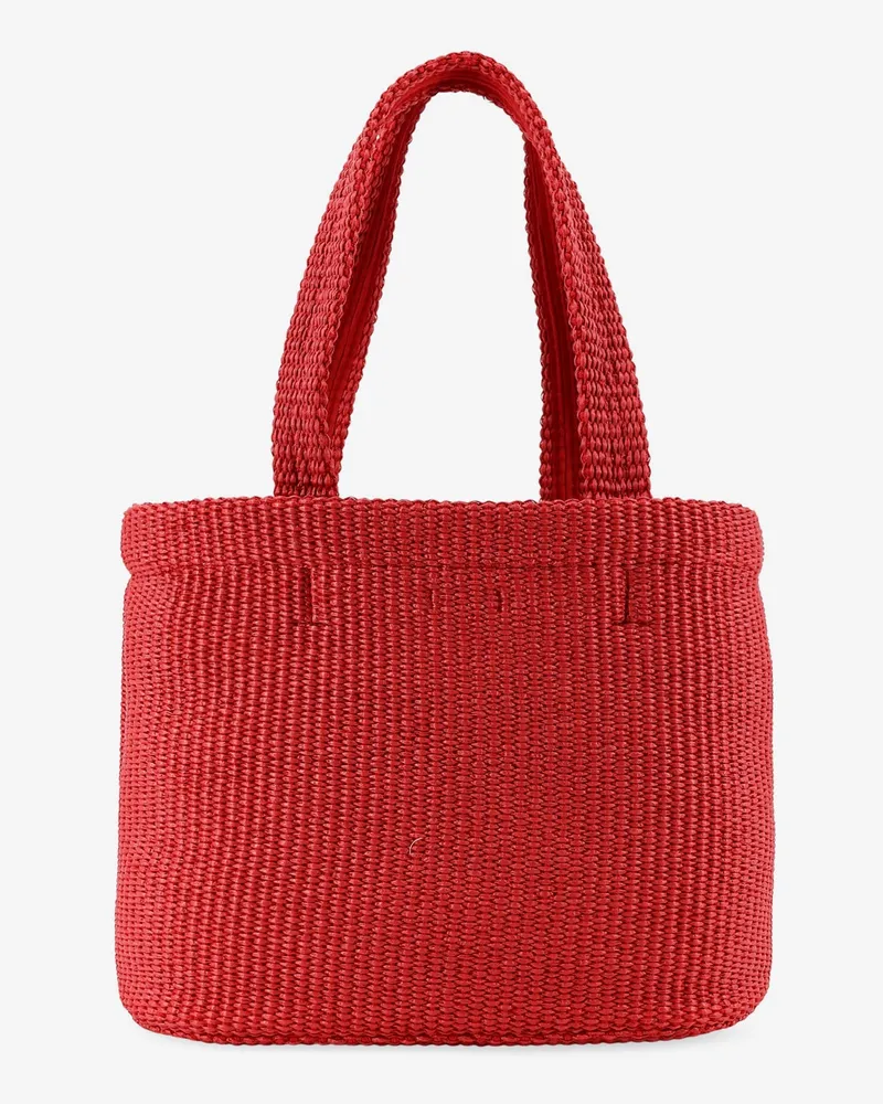Jimmy Choo Women's Raffia Tote Bag Red Red