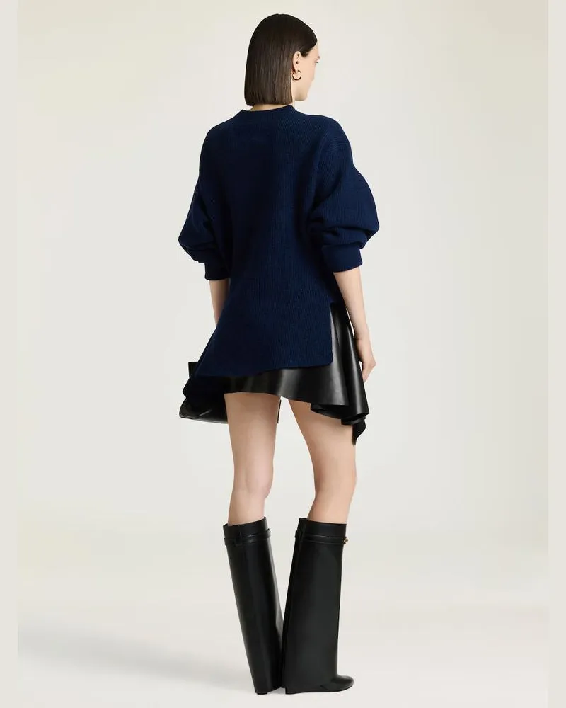 Givenchy Ribbed Knit Top — Navy Navy