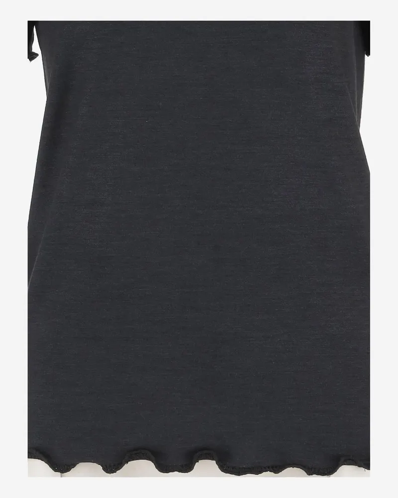 Jil Sander Silk-Blend T-Shirt — Black Black