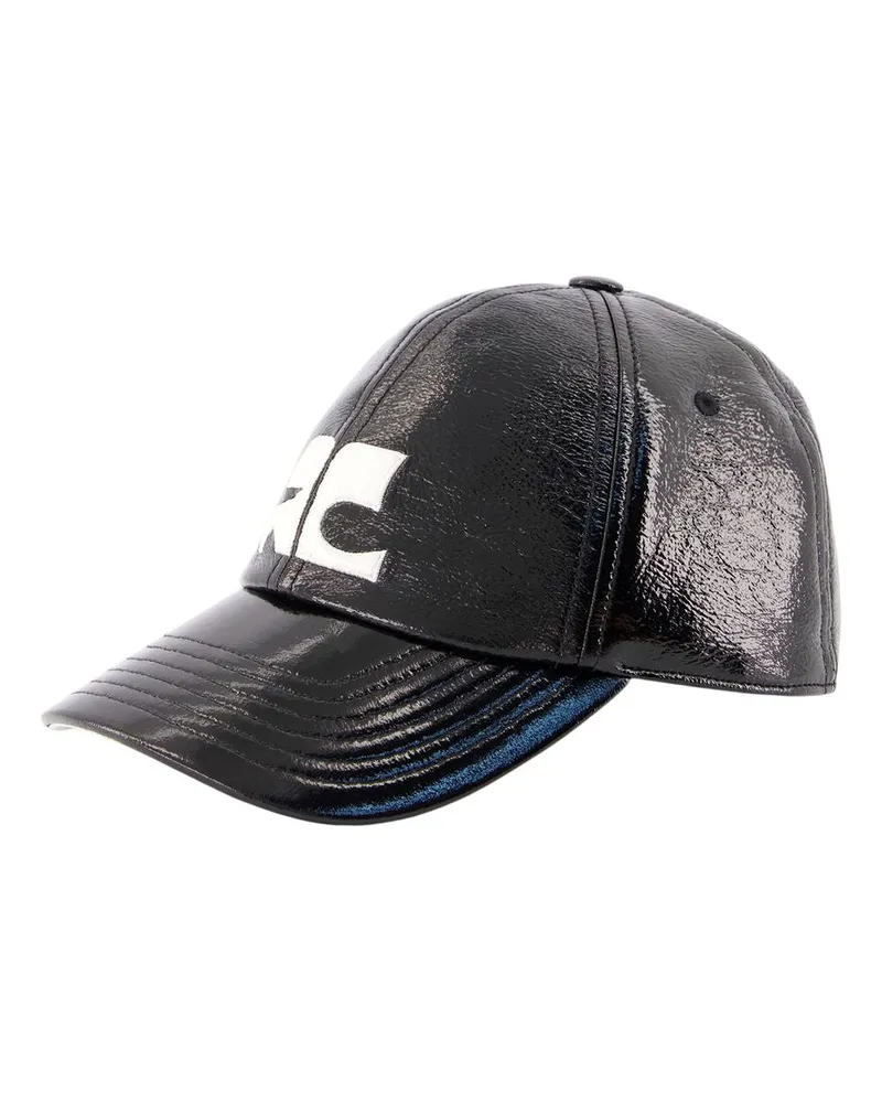 Courrèges Women's Ac Logo Cap -  Vinyl Black Other Accessories Hats Black