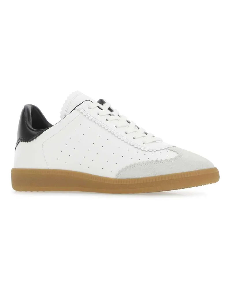 Isabel Marant Women's White Leather Bryce Sneakers White