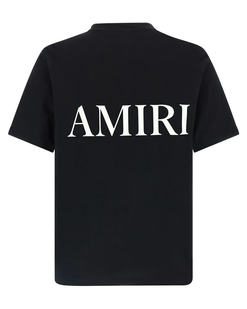 Amiri Logo-Print Cotton T-Shirt — Black Black