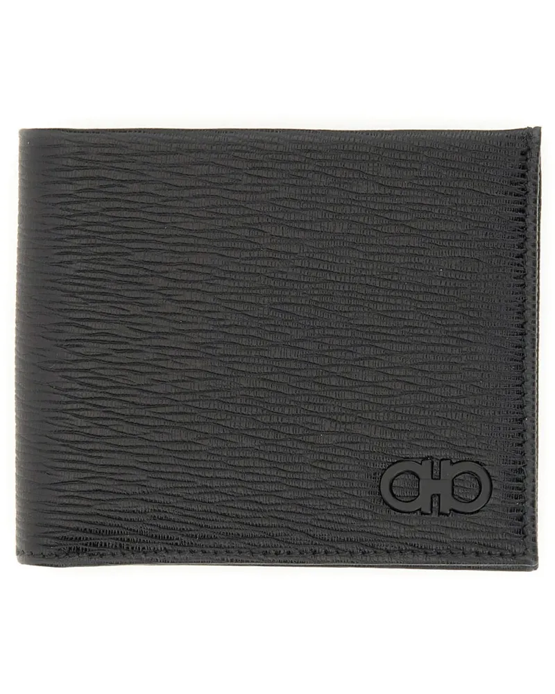 Ferragamo Gancini Wallet — Black Black