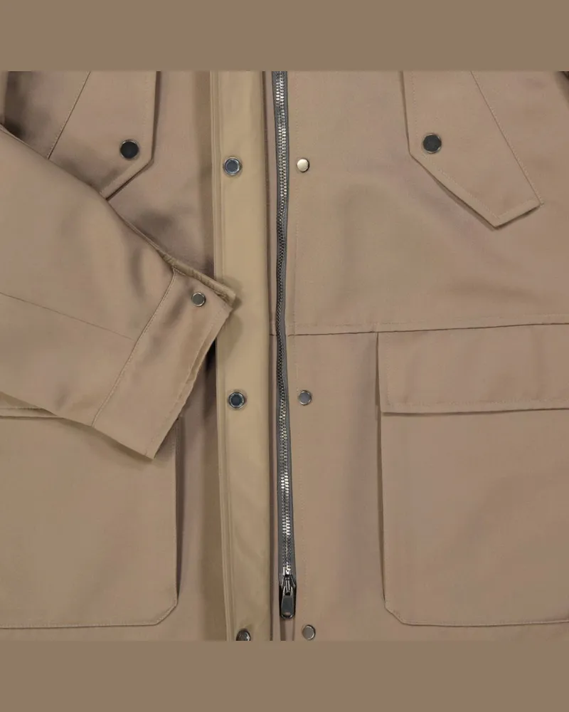 Brunello Cucinelli Polyester Parka Coat — Brown Brown