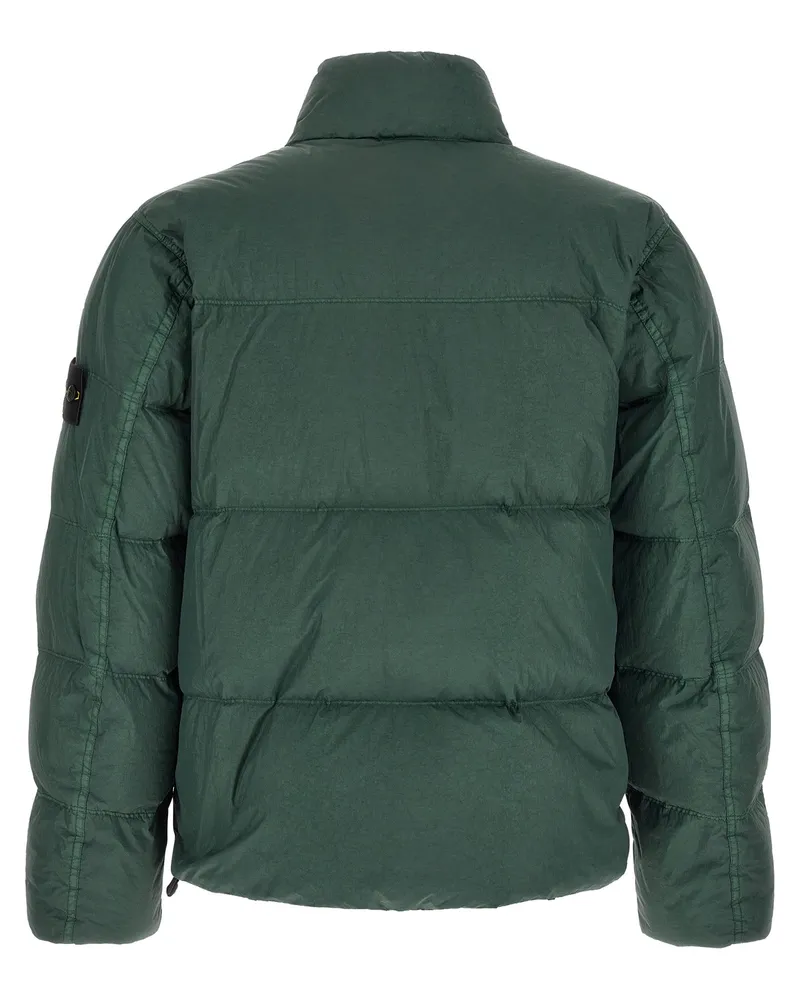 Stone Island Quilted Polyamide Down Jacket — Green Green
