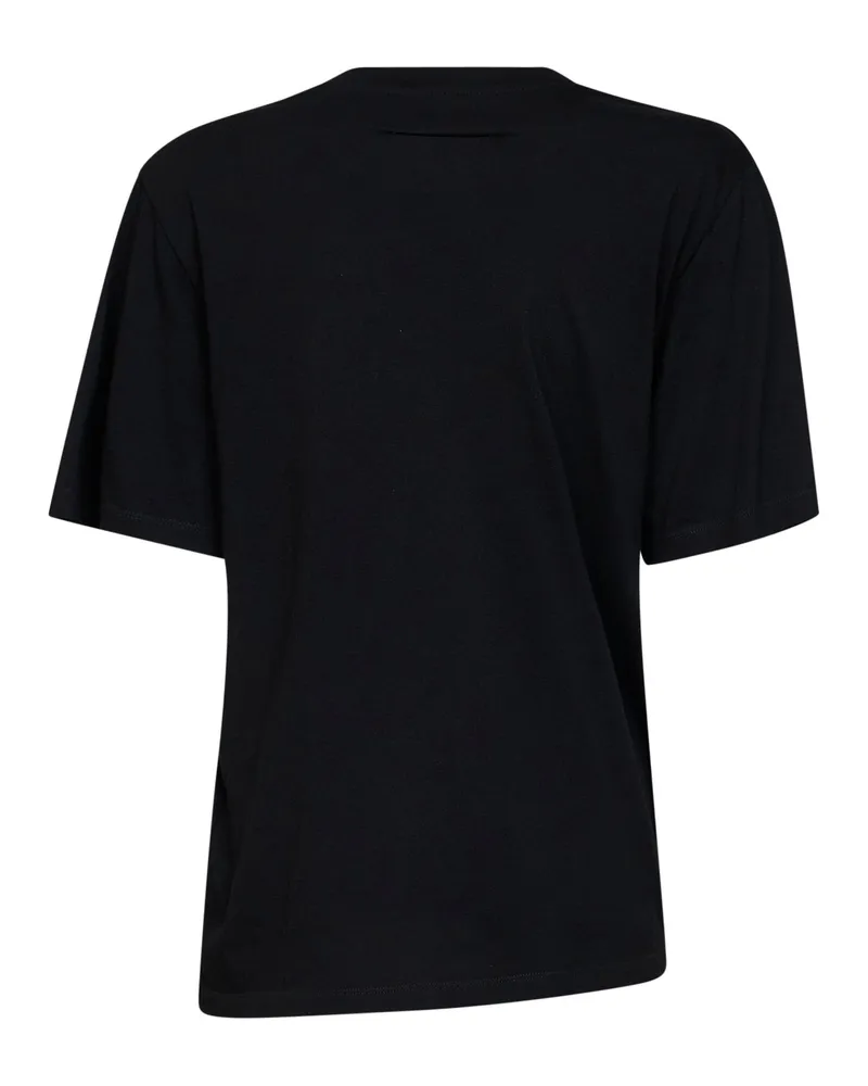 Maison Margiela Women T-Shirt Asymmetric Cotton Black T-Shirts & Jerseys Black