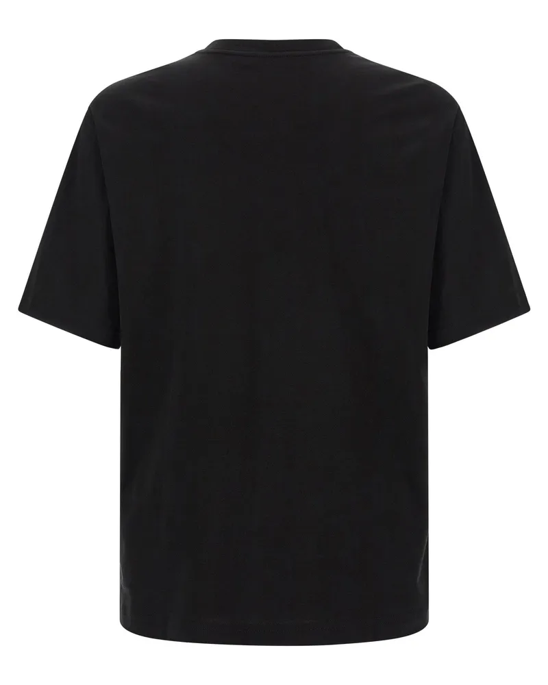 Dolce & Gabbana Logo-Patch Cotton T-shirt — Black Black