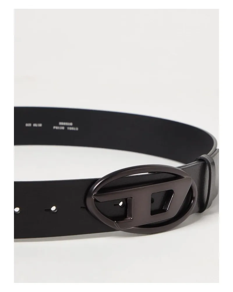 Diesel Leather Belt — Black Black